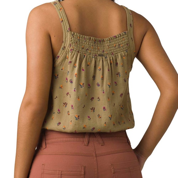 Prana Sweet Grass Meadow Little Palm Organic Cotton Cami Size XL - Picture 2 of 10